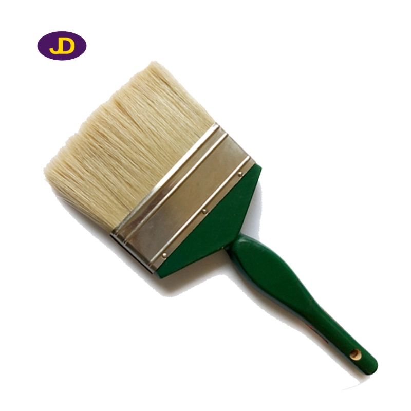 Wooden Handle White Bristle Paint Brush