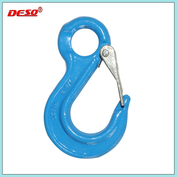 G80 Alloy Steel Chain Sling Lifting Eye Hook with Latch