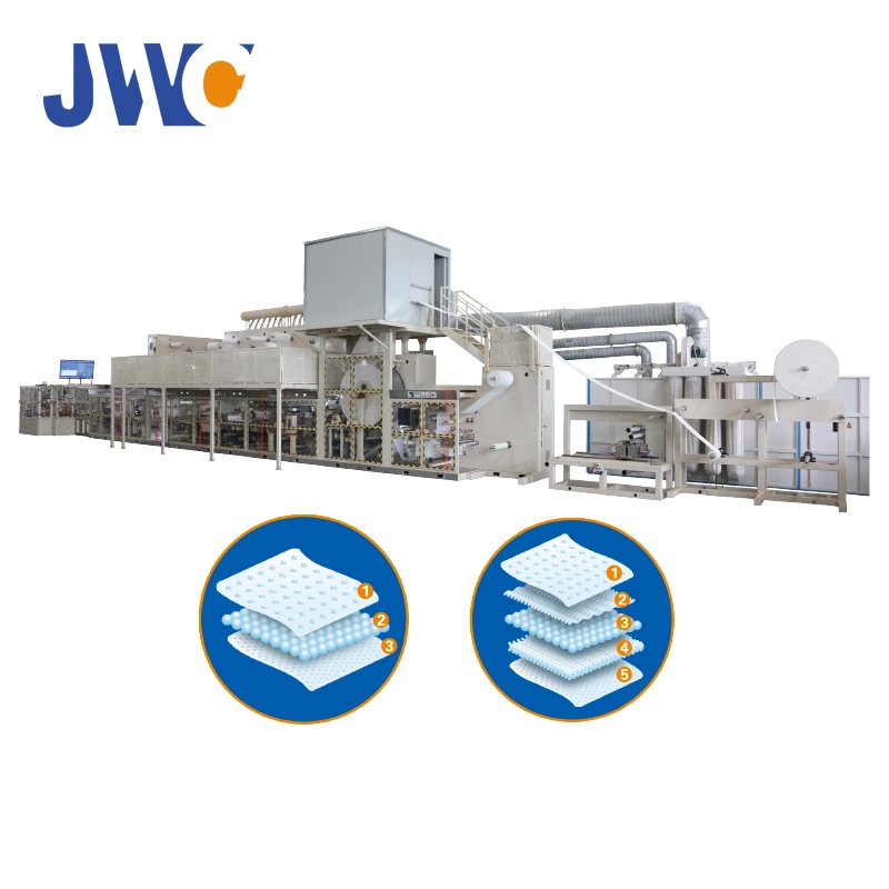 300PCS/Min S, M, L, XL Jwc Sanitary Pads Making Machine