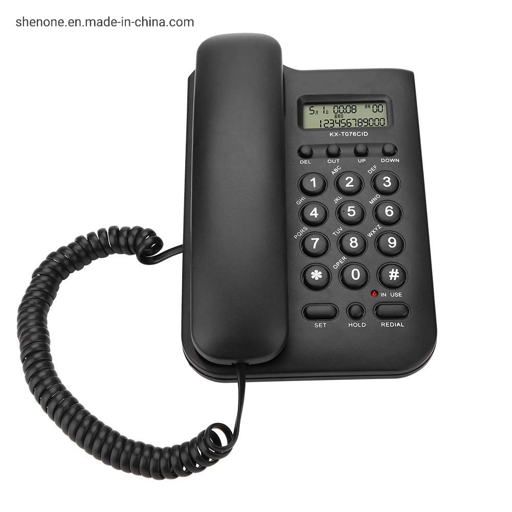 Shenone Telefon Desktop schnurgebundenes Festnetztelefon für Hotel013