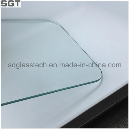 Clear Float Toughened Glass 4mm with Arc-Shaped Edge