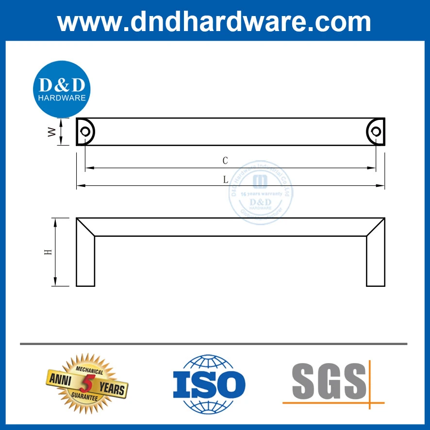 Factory OEM Size Furniture Handle Good Steel Material Square Cabinet Pulls Handle Drawer