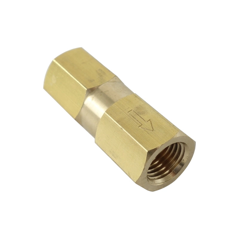 Brass Instrument in Line Check Valve Spring Loaded Check Valve Non Return Valve Male Female 1/8 1/4 3/8 1/2 Bsp NPT Fitting