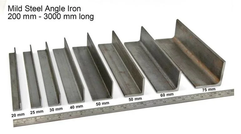 China Steel Bar Hot gewalzte Low Carbon Winkel Stahl ASTM Stahlwinkel