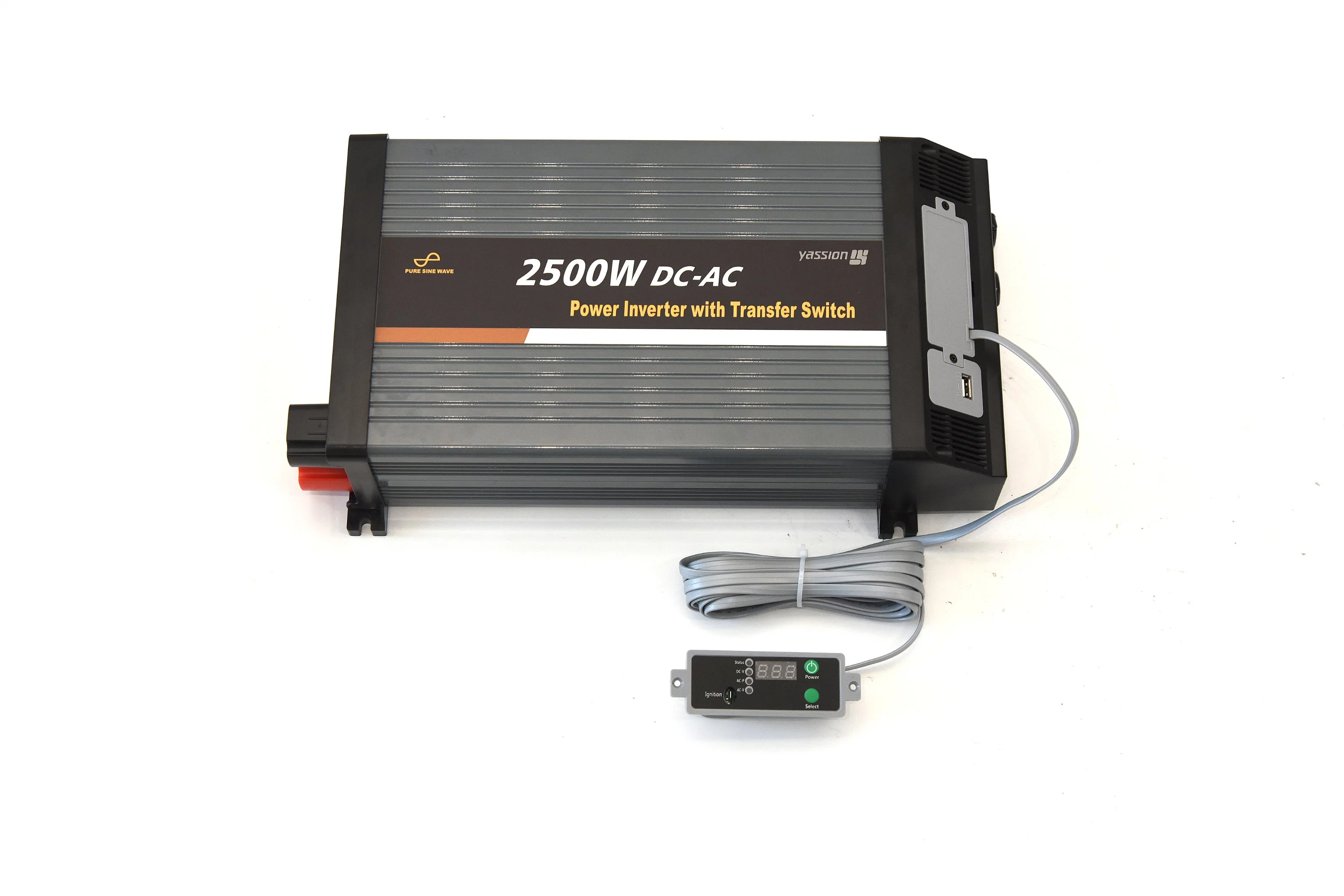 CE, FCC, E-MARK Approved DC to AC 3000 Watt Power Inverter with AC Transfer