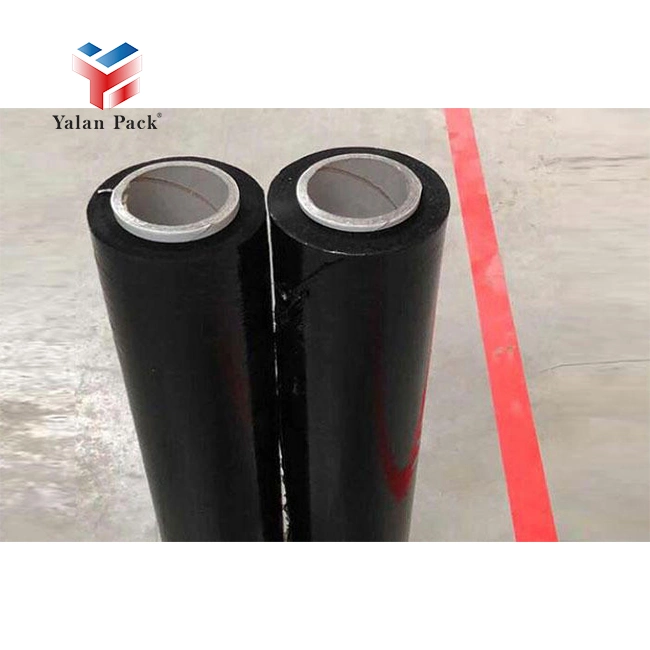 Glossy Black PE LLDPE Packaging Jumbo Roll Stretch Wrap Film
