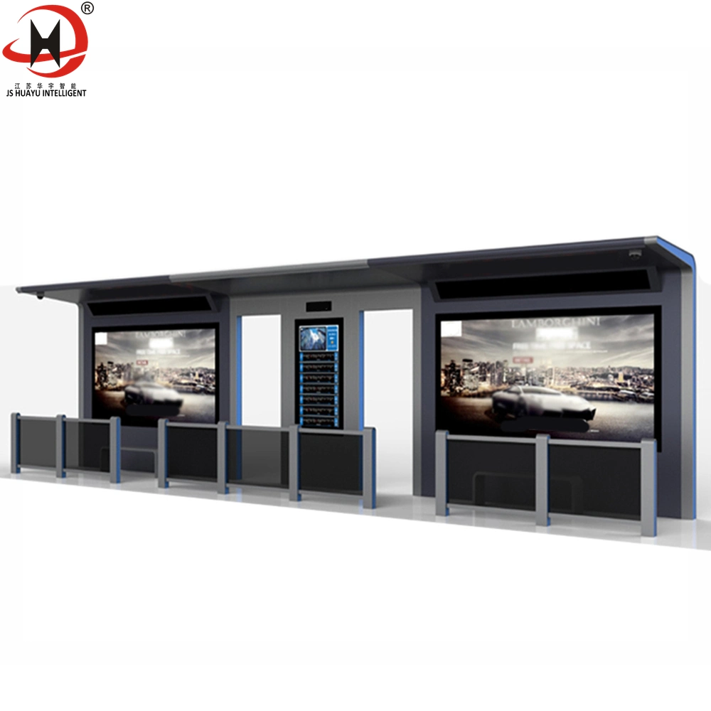 High quality/High cost performance  Prefabricated Stainless Steel Bus Shelter Station with Bench