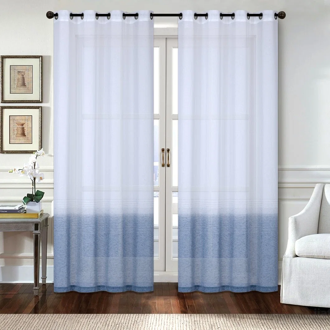 100%Woven Linen New Design Ready Made Curtains Household Modern Window Curtain