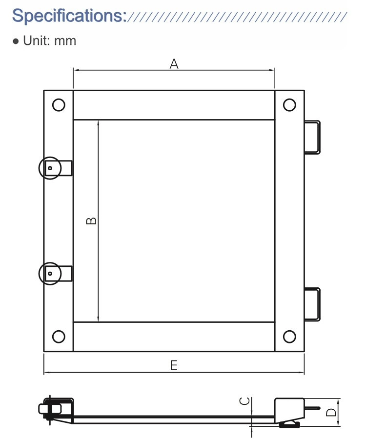 Long Lasting High Accuracy Movable Weighing Floor Platform Scales