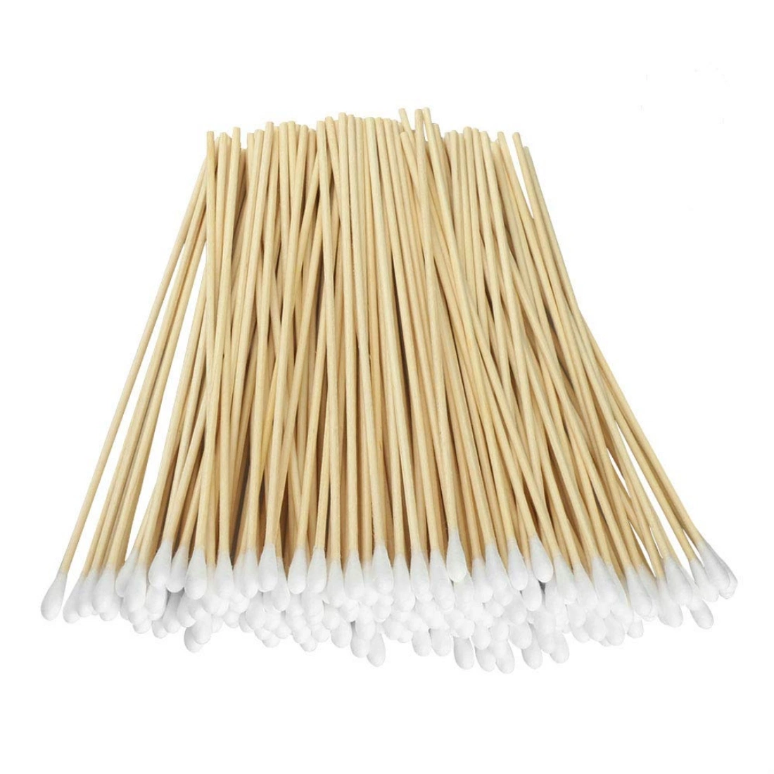 100PCS Double Head Cotton Swab Bamboo Cotton Swabs Wood Sticks Disposable Buds Cotton for Nose Ears Cleaning Tools