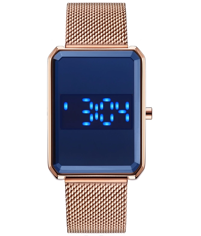 Unisex Stainless Steel Square Sport Electronic Digital LED Watch Wy-143