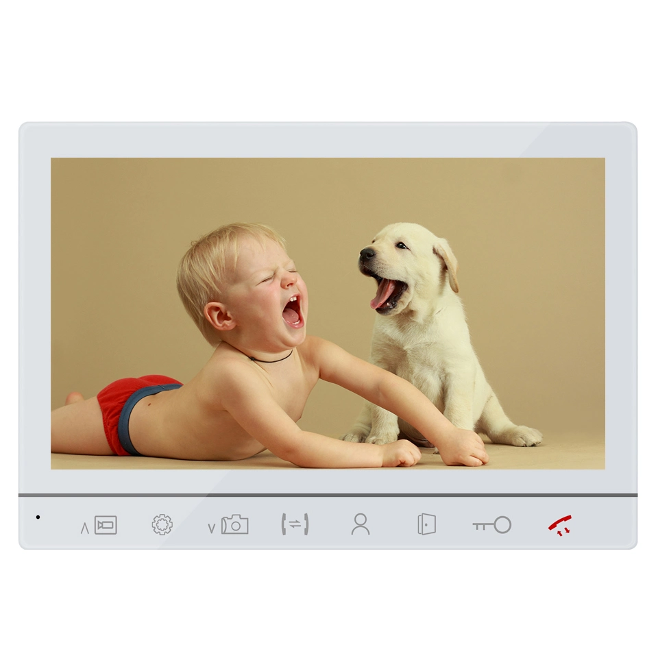 Monitor de 7 Polegadas com fio de telefone da porta de vídeo do sistema de intercomunicação para sistema de intercomunicação de hotel