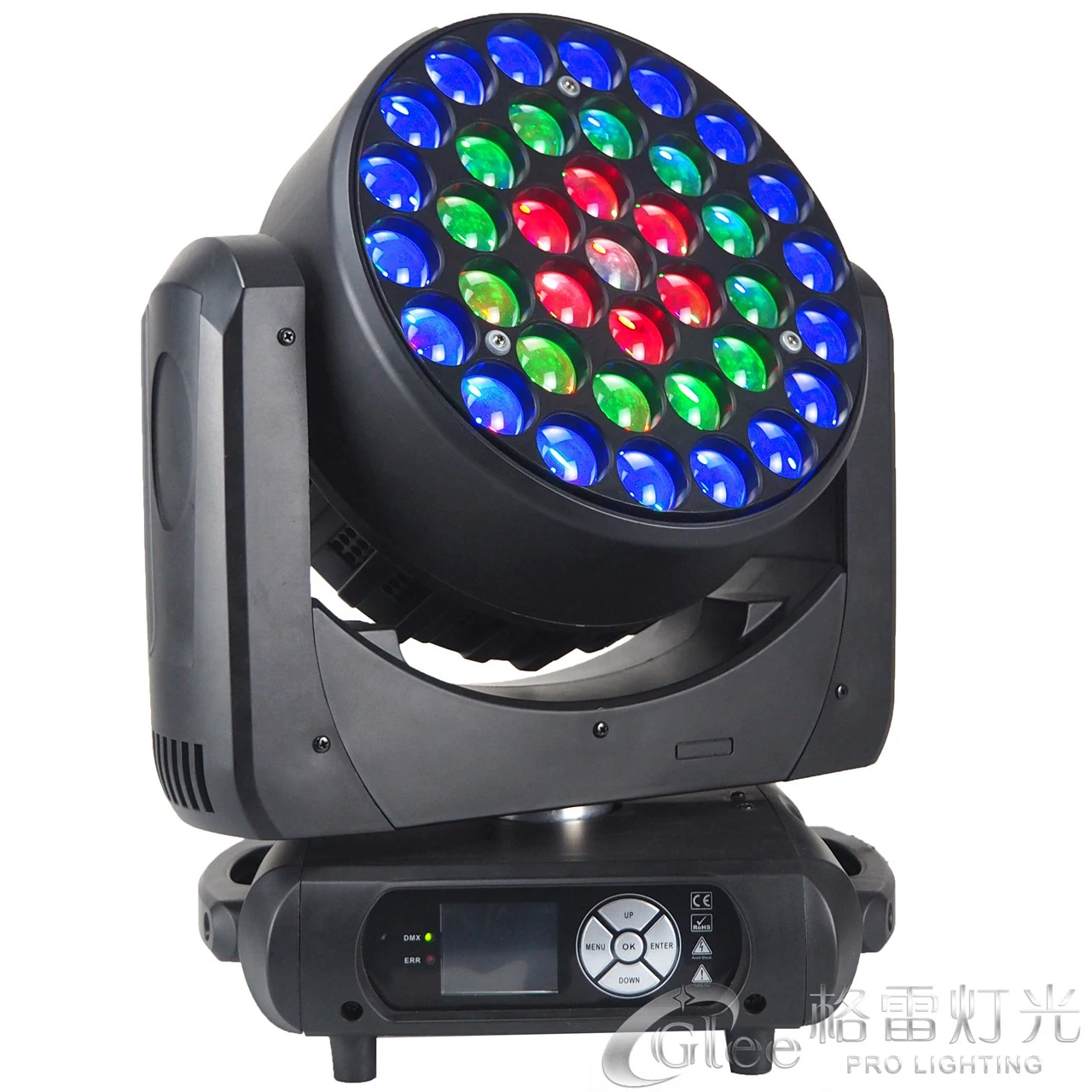 37X15W K20 RGBW 4in1 Quad LED Zoom Wash Moving Heads