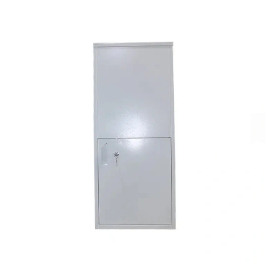 Storage Receiver Courier Outdoor Custom Apartment in Wall Private Galvanized Steel White Drop Delivery Parcel Box