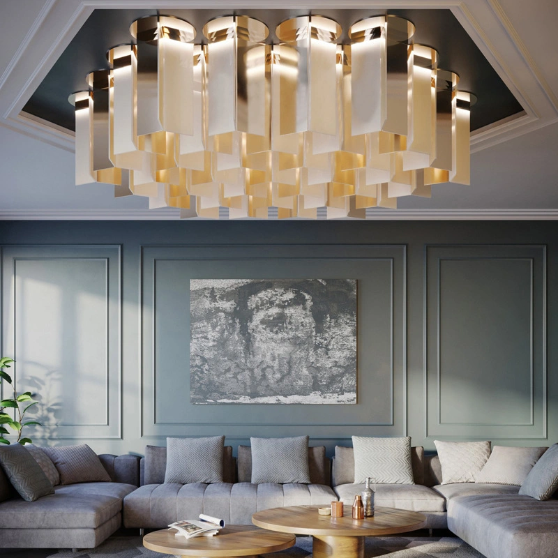 Современный стиль Clubhouse Hotel Modern Luxury Project Custom LED Chandelier Светлый