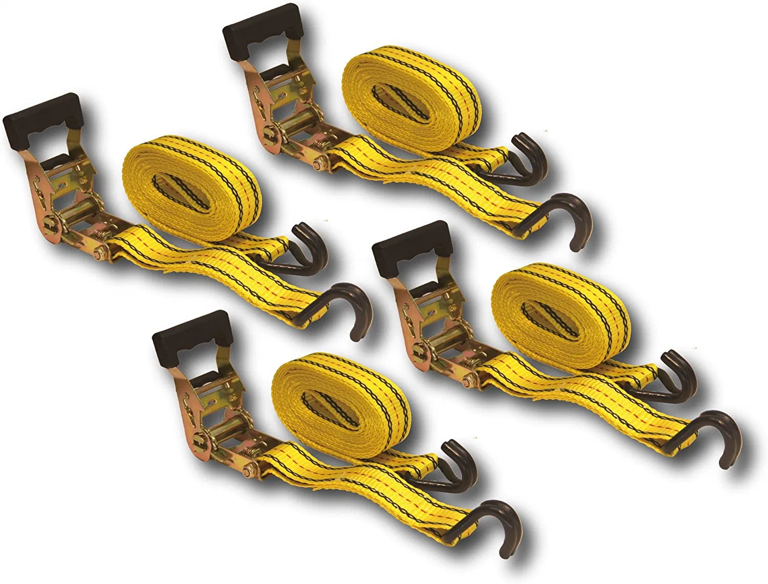 Break Strength Double J Hook Cargo Ratchet Tie Down Straps (38010202)