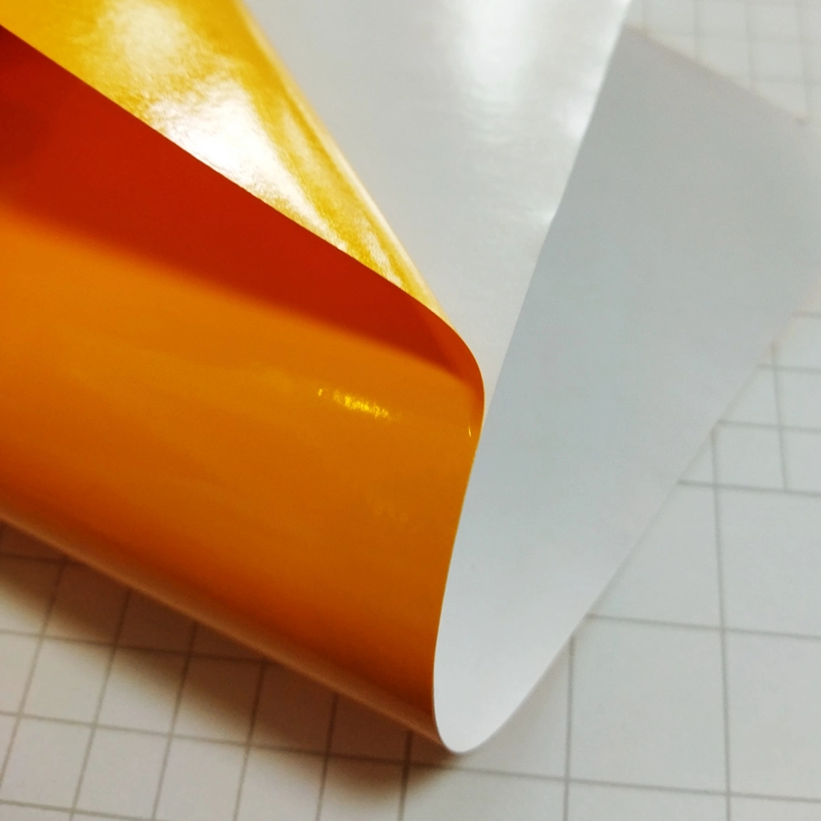 غشاء PVC ملون أصفر اللون قابل للإزالة لاصق للفينيل للكريسوت و قطع الحرف LC08140