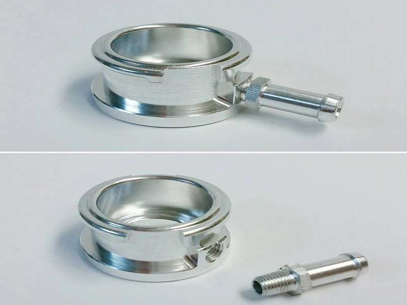 Machined Aluminum/Stainless Steel/Copper Radiator Filler Necks Falnges Clamps CNC Machining