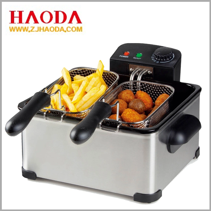 Detachable Oil Container Stainless Steel Home Electric Fryer 4.0 Liter Deep Fryer