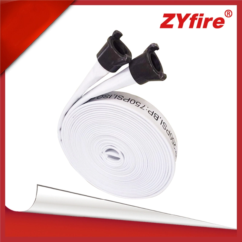 Zyfire flexible flexible 2 pouces flexible de distribution d'eau laplate Wildland Firefighting Tuyau d'incendie pour forêt