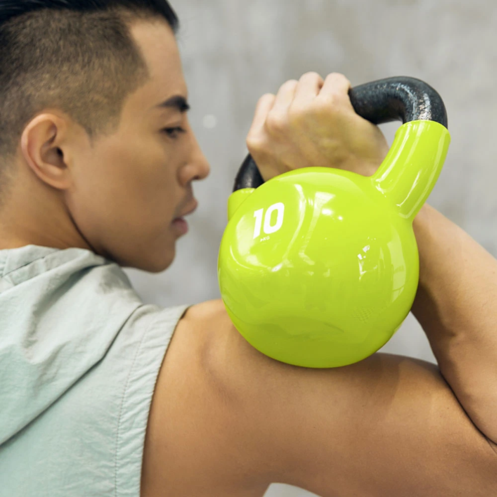 Vinyl Dipping Kettlebells for Home Gym