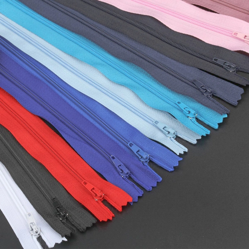 Wholesale Factory Colorful Invisible Zipper White Nylon Zipper Invisible Zipper for Garments