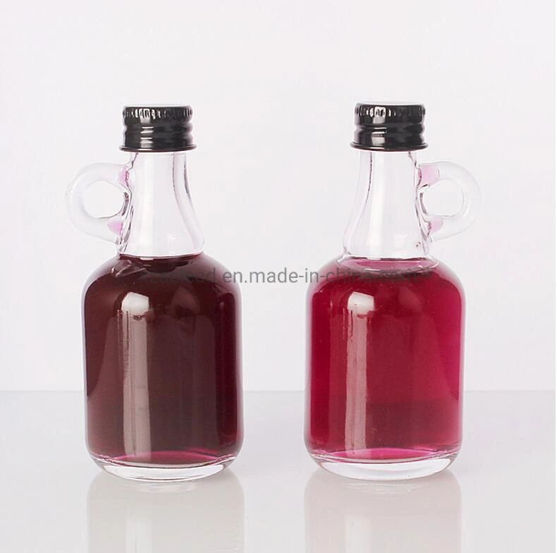 En gros 50ml 100ml Mini bouteille de vin en verre transparent pour le vin Boisson alcoolisée