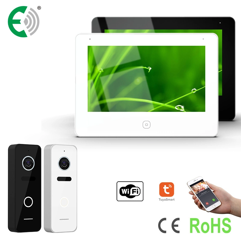 4-Wire WiFi HD Touch Screen Video Doorphone Intelligent Monitoring System