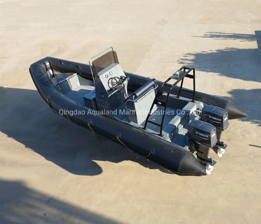 Aqualand 23feet 7m 12persons Rib Military Rescue Patrol/Rigid Inflatable Passenger Ferry Motor Boat (RIB700A)