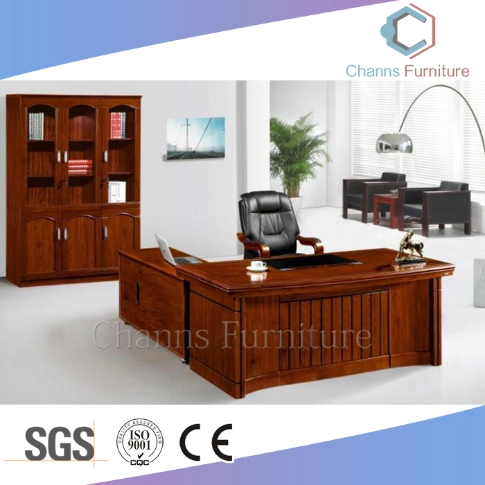Populares folheado de madeira horas Fácil Instalação Mesa de escritório mobiliário de madeira sólida (CAS-VA11)