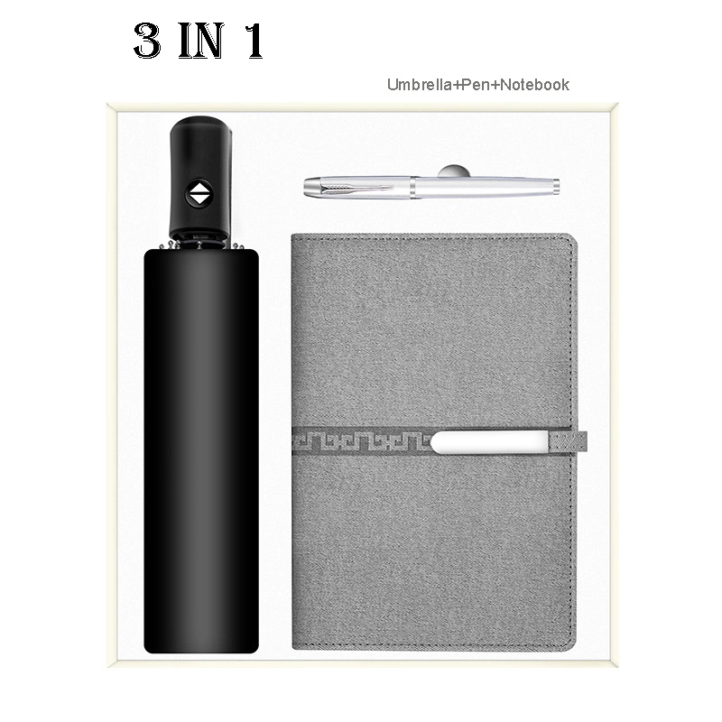 Diary Pen Umbrella Promotional Business Souvenir 3in1 Corporate Gift Set