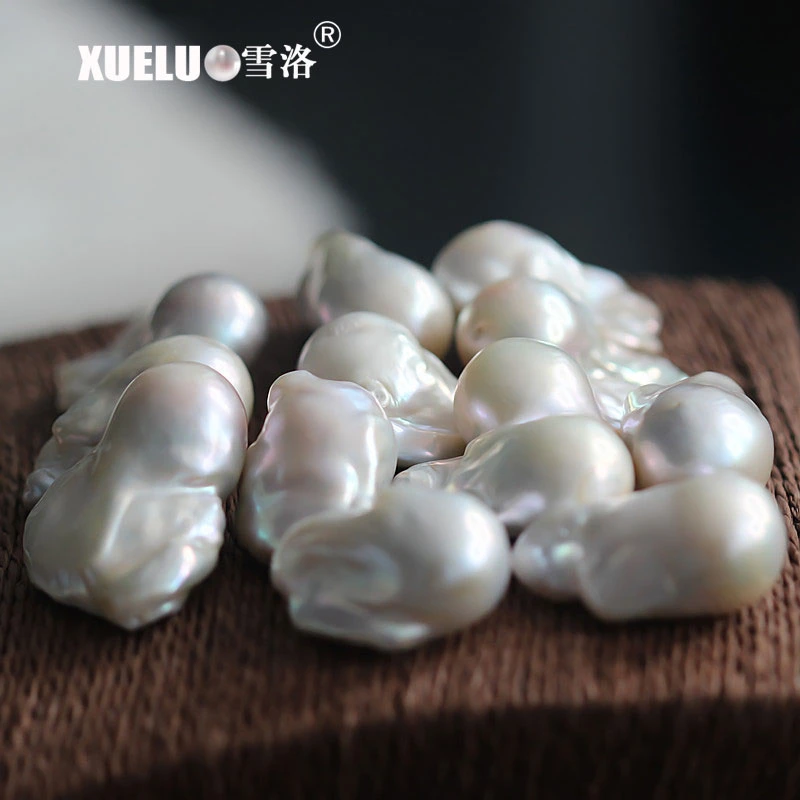 19-22mm White Supper Large Nucleated Baroque Loose Single Pearls (XL190015)