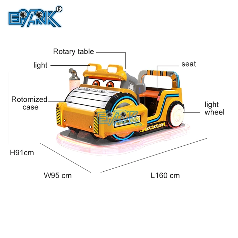 Road Roller Strong Coin Operated Kiddie Rides Bumper Car Drum Roller Rides Kiddie for Sale