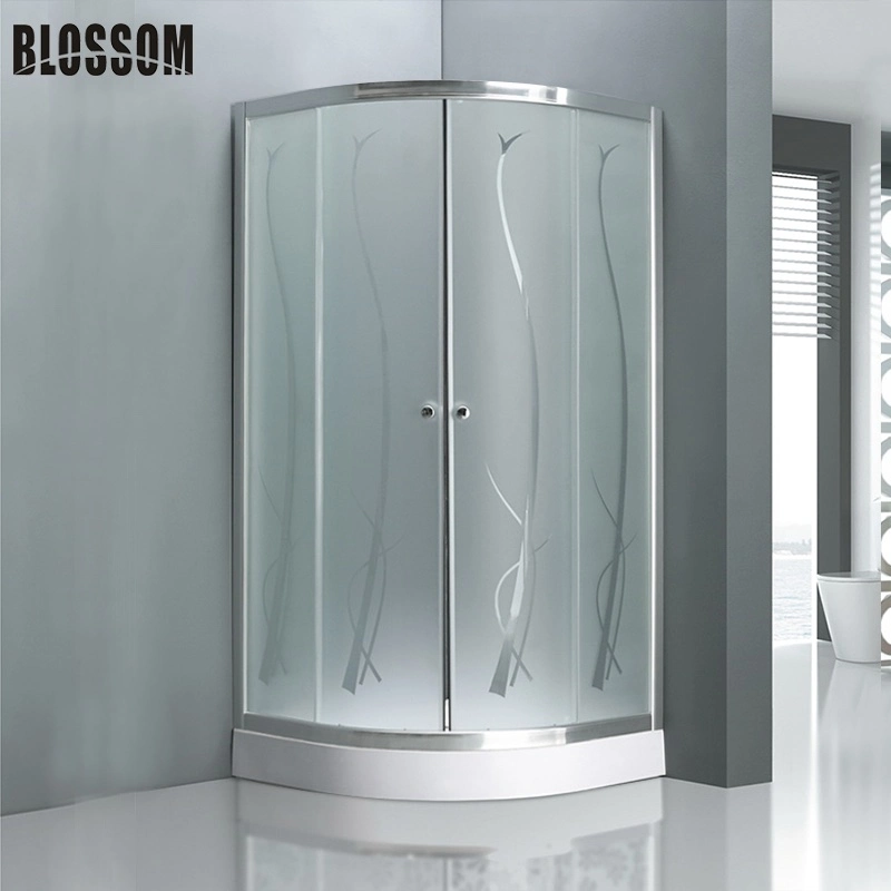 Cheap Acid Glass Simple Enclosure Shower Room Shower Cabin (BLS-9509)