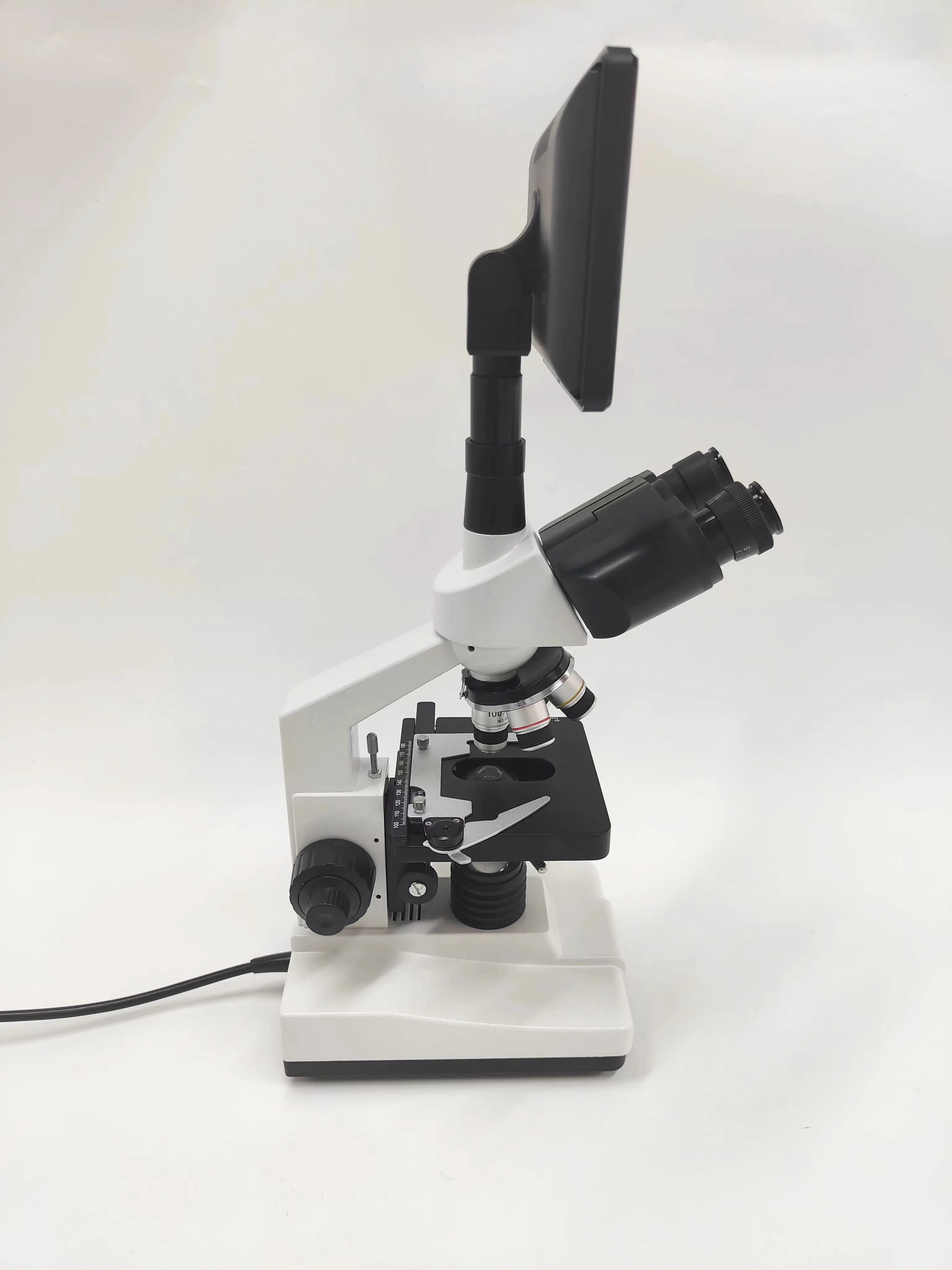 xsp-100sm Professional Trinocular Display Digital Medical Video MicroScope لمعمل مستشفى العيادة