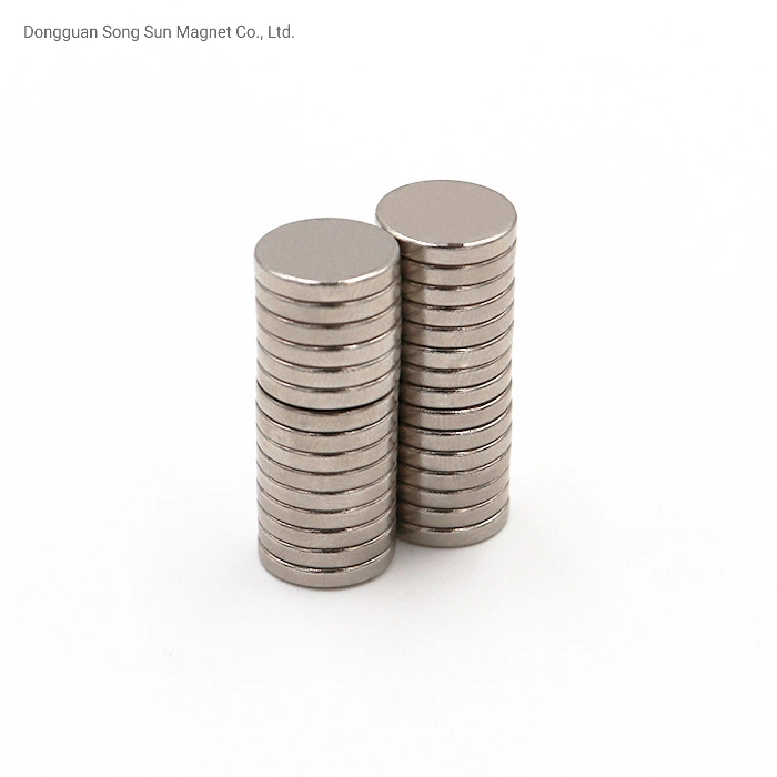 Neodymium Magnet N45 Disc Shape Diameter 10mm Thickness 1, 3mm with Steel Plate Diameter 14mm Thickness 0, 3mm