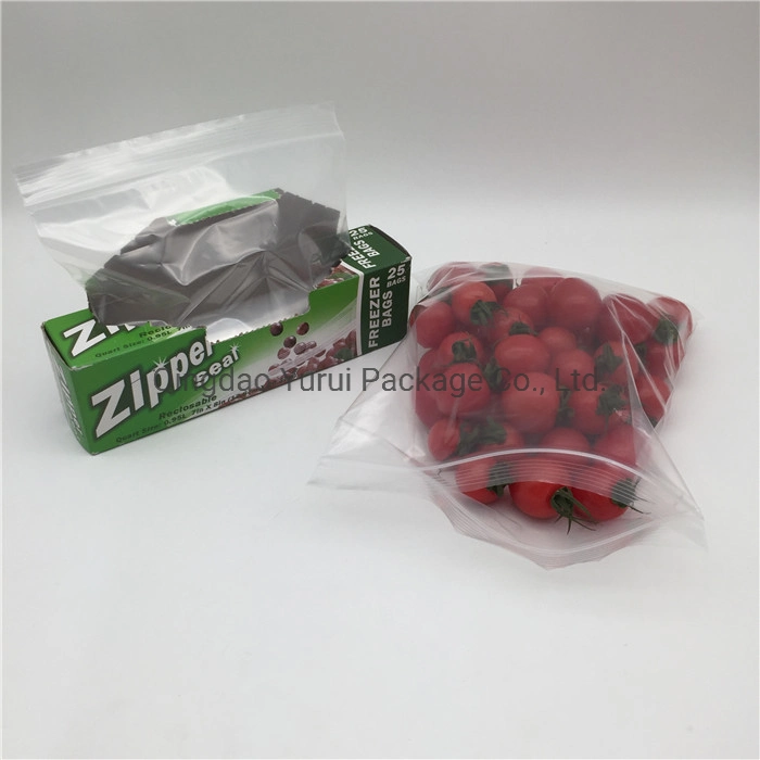 100% LDPE Eco Friendly Recyclable Zip Lock Quart Plastic Packing