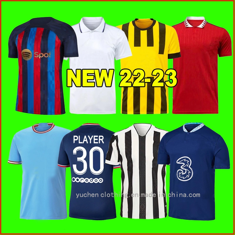 22/23 Novo Modelo Homem grau de qualidade Tailandês Soccer Jersey Neymar em stock Mbappe camisas de futebol