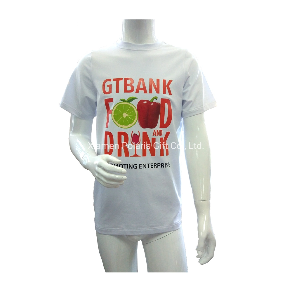 Mobile Corporate Advertising Soft Fabric Custom Printed Sportswear Cotton T-Shirt