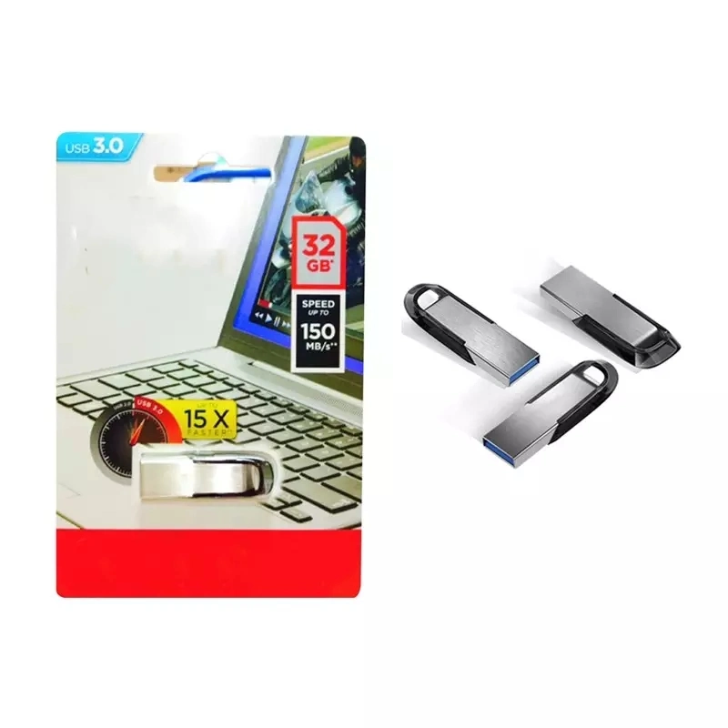 USB 3.0 haute vitesse métal logo personnalisé 100 % capacité réelle Clé USB à mémoire Flash CZ73 Pendrive 32 Go 64 Go