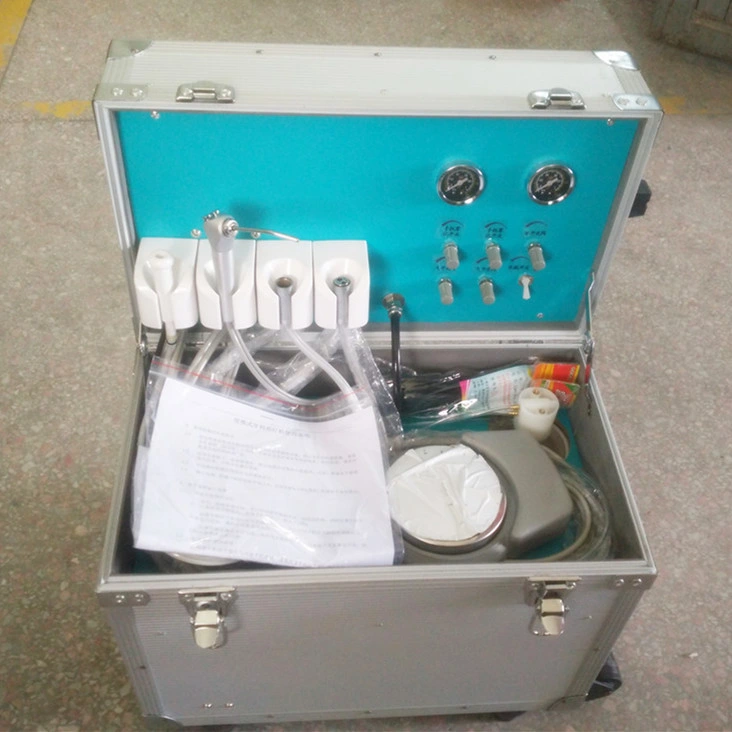 Movable Portable Dental Unit for Sale with Luggage Box