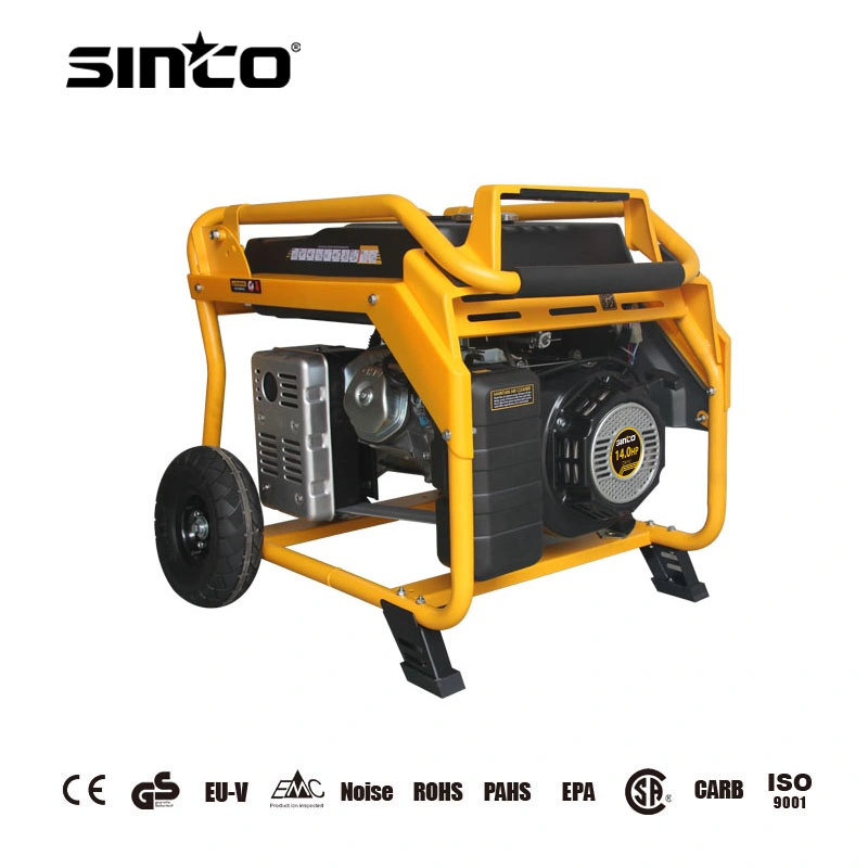 5kw Single Phase Recoil Start Electric Start Copper Wire Fuel Gas Gasoline Petrol Generator