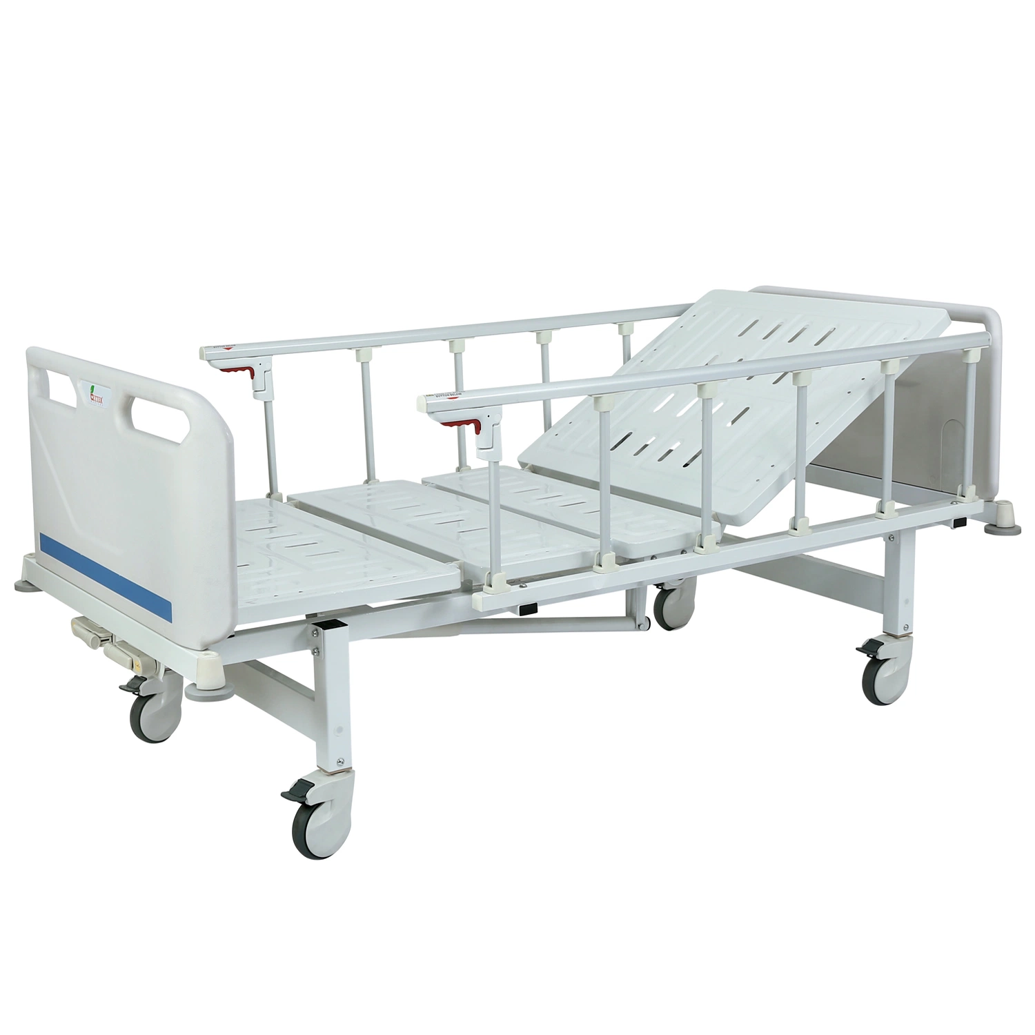 New Arrival Hospital Products 2 Crank Patient Bed with Bumpers