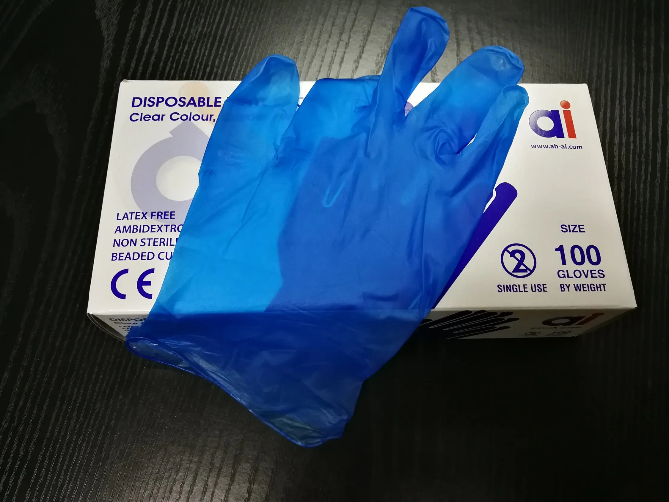 Medical/Plastic/Polyethylene/Poly/CPE/HDPE/LDPE/PVC/Exam/Stretchable Elastic/Veterinary/Examination Vinyl Glove