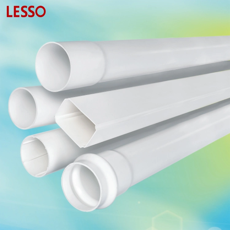 Lesso Factory Wholesale utilisé pour le débit d'eau en spirale de bâtiment élevé Silencieux tuyau de drainage PVC-U