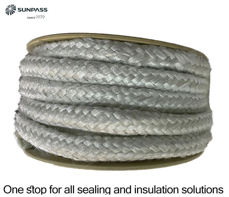 High Density Texturized Fiberglass Rope Packing Insulation Gasket Seal High quality/High cost performance  High Temperature Fiberglass Ribbons