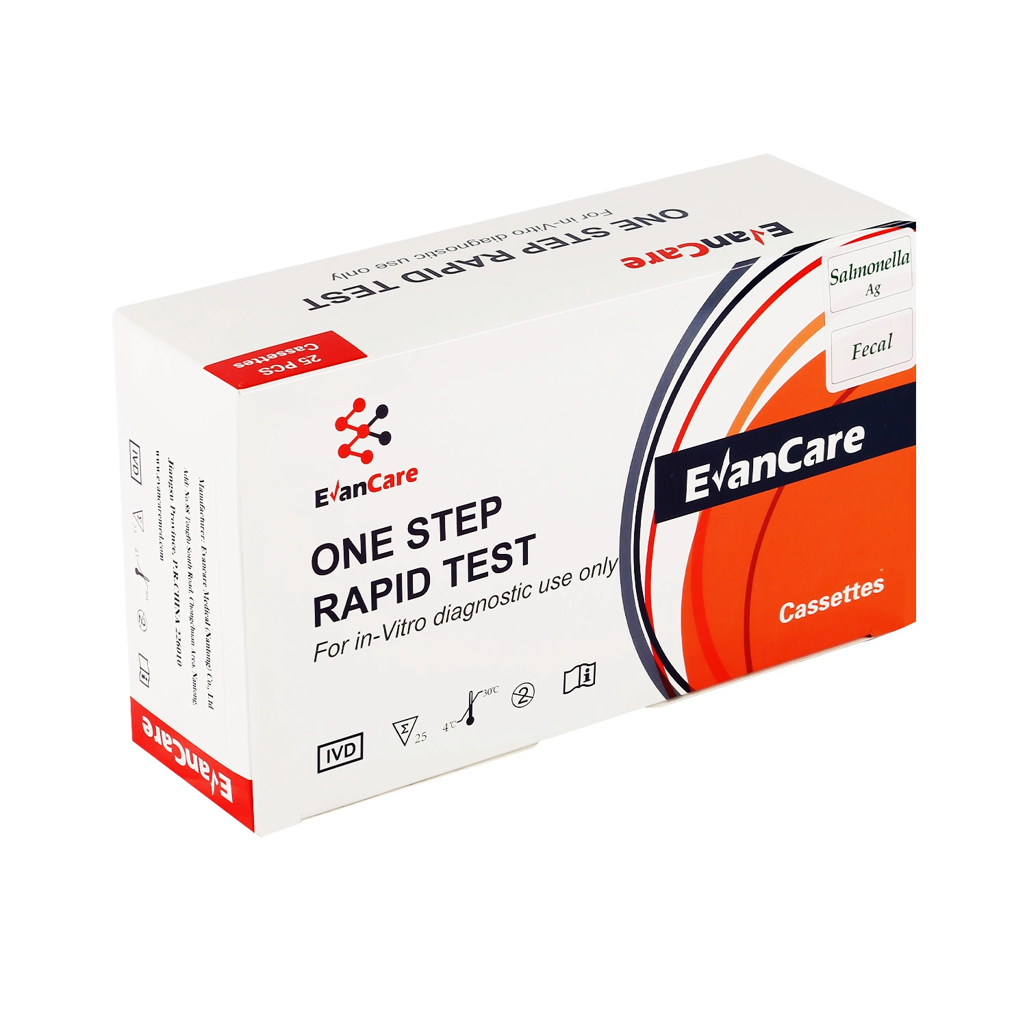 Evancare Test Salmonella High Accurate Rapid Test Kit Salmonella Typhoid Antigen Rapid Test Kit