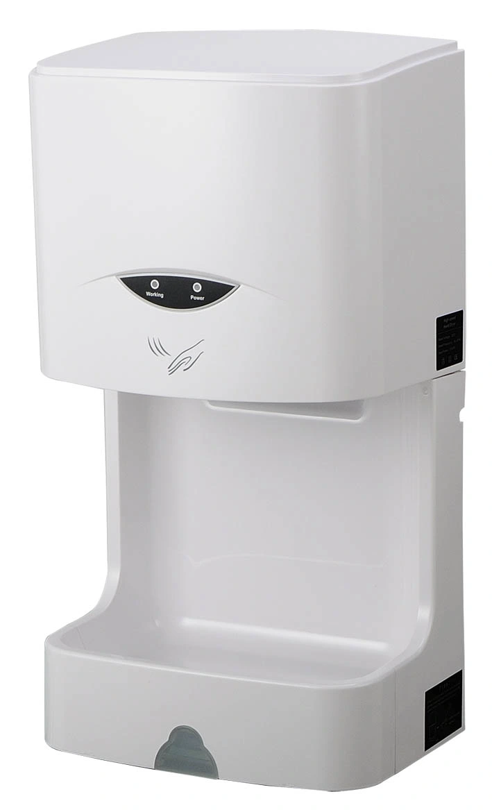 Washroom White Fashionable Automatic Plastic Hand Dryer