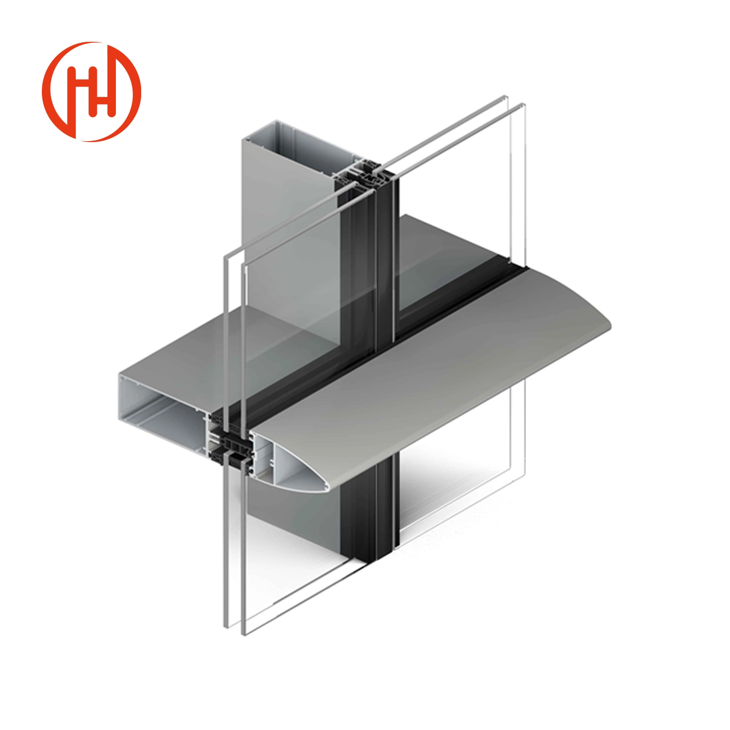 Aluminium Profile Hot Selling Glass Facade Building Aluminum Curtain Wall Suppliers Structural