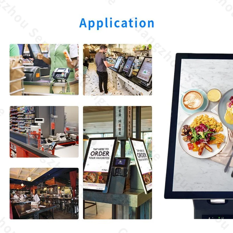 Restaurante pedidos máquina pantalla táctil Kiosko de alimentos Kiosk de pago